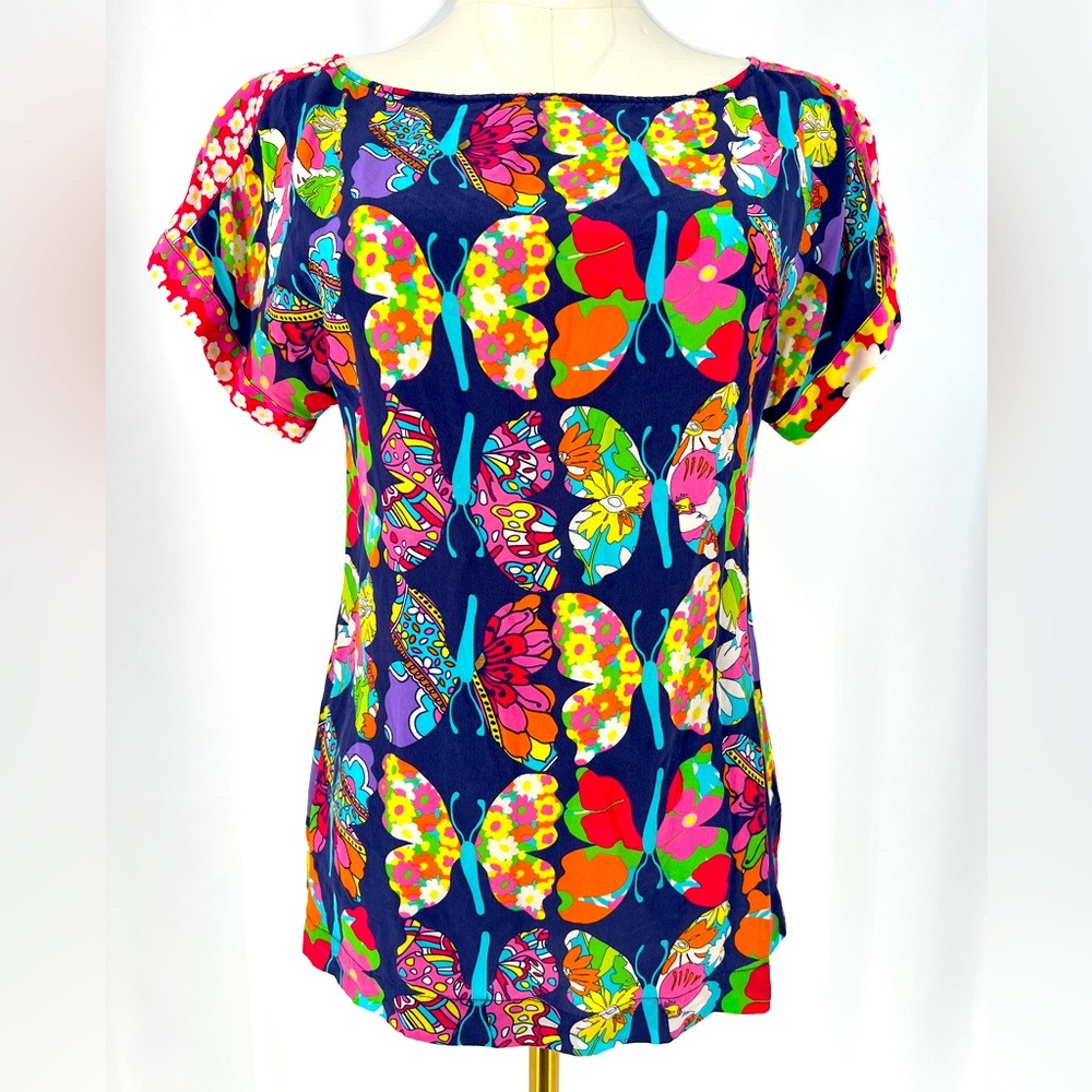 LILLY PULITZER - Silk Butterfly Blouse